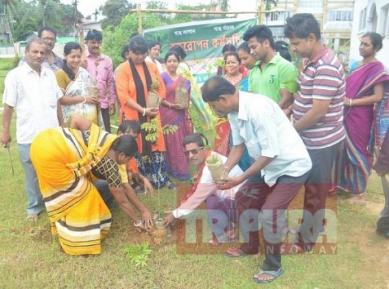 BJP conducts Plantation and Cleanliness drives at CMâ€™s constituency